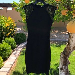 French Connection mesh shoulder dress 4/XS